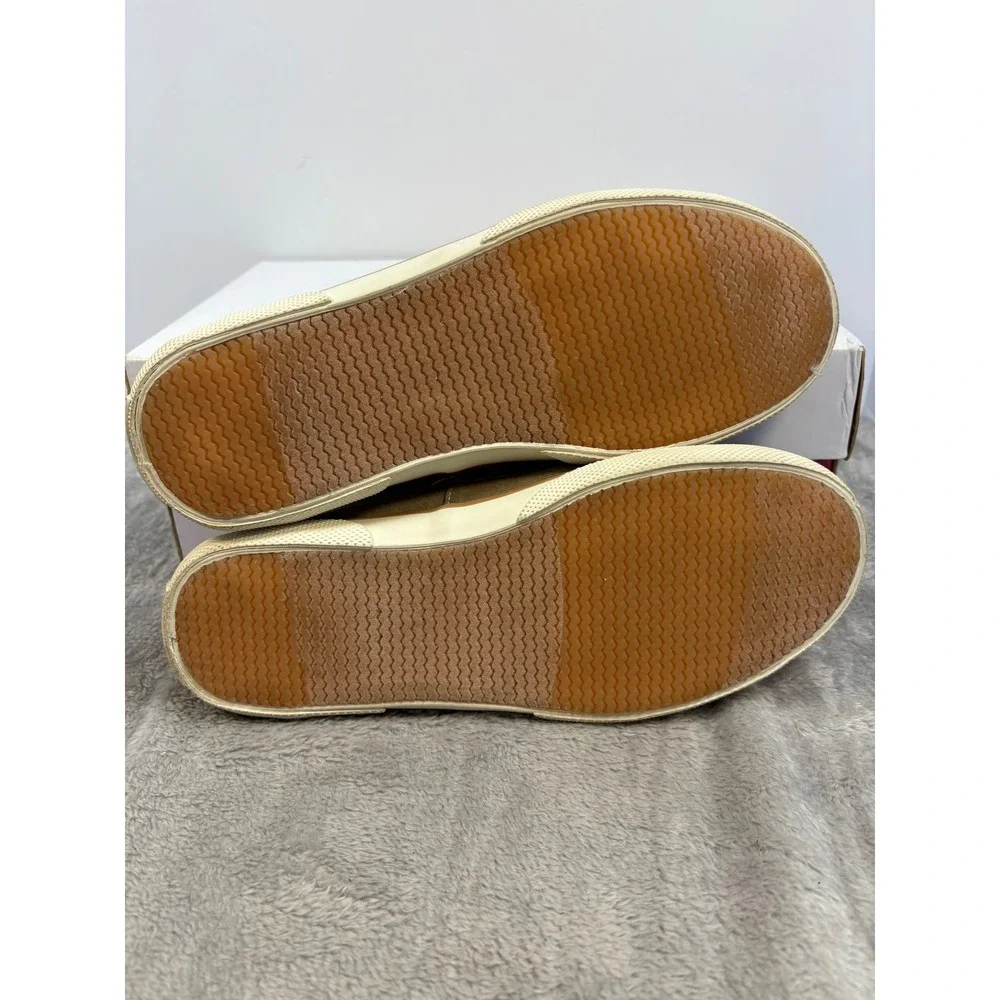 Sperry‎ Top-Sider Halyard Tan Canvas Boat Shoes Mens 5M YB42938A